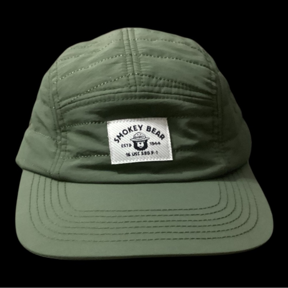 Smokey The Bear Hat 5 Panel Green